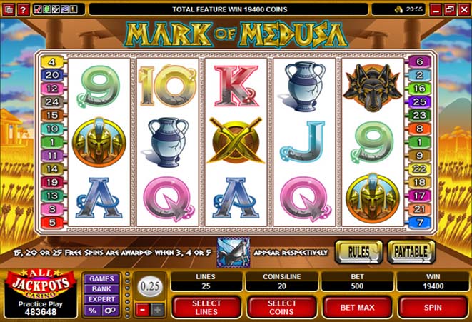 Slot Gratis Mark of Medusa