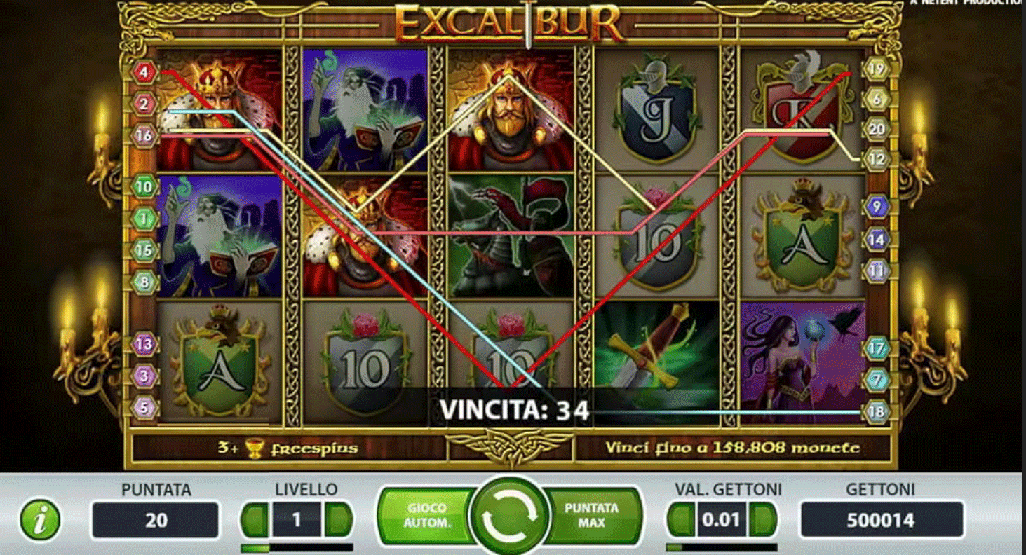 slot online excalibur