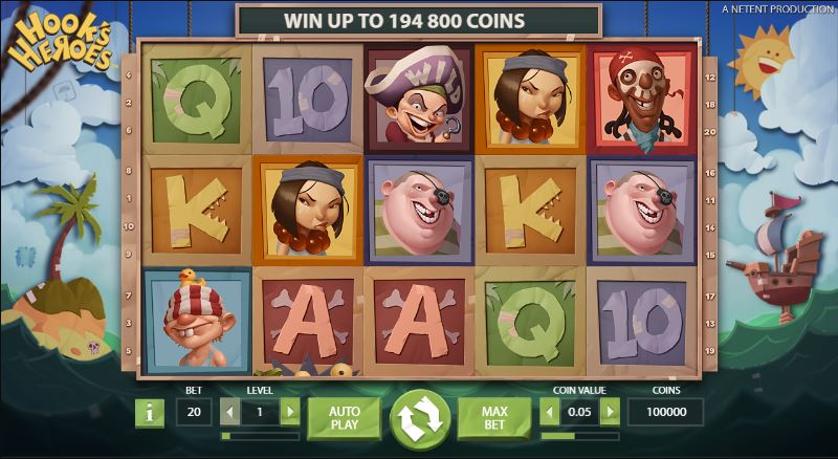 slot online gratis hook's heroes