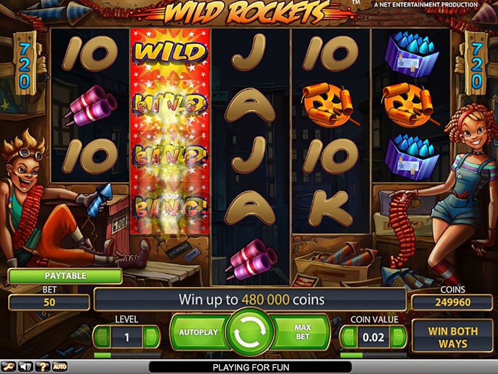 slot machine wild rockets