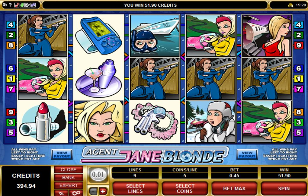 slot gratis agent jane blonde