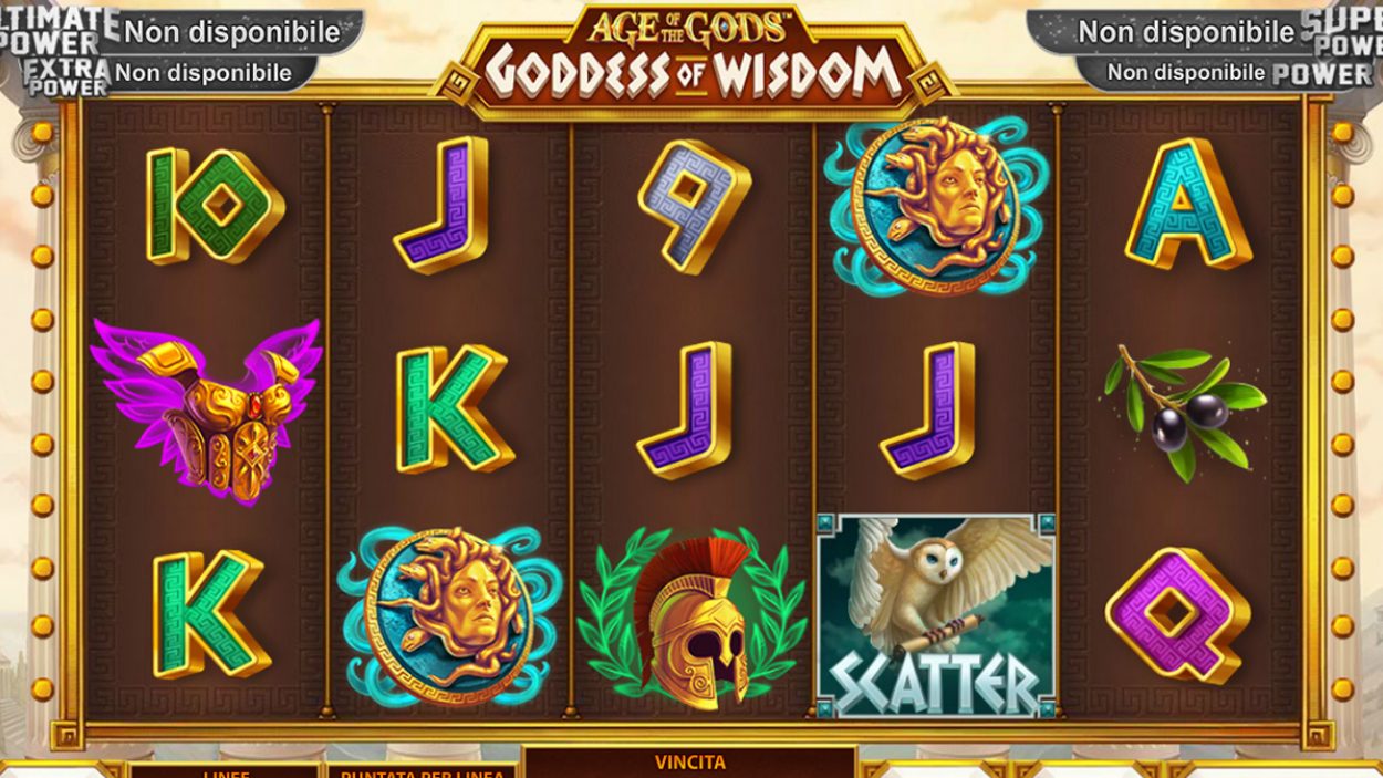 slot machine goddess of wisdom
